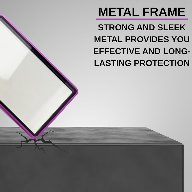 RedCap Magnetic Aluminum Graded PSA Slab Guard UV Resistant Glass 35PT Premium Protector Display Case For Standard PSA CGC Graded Sport Trading Cards - Amethyst - Image 3